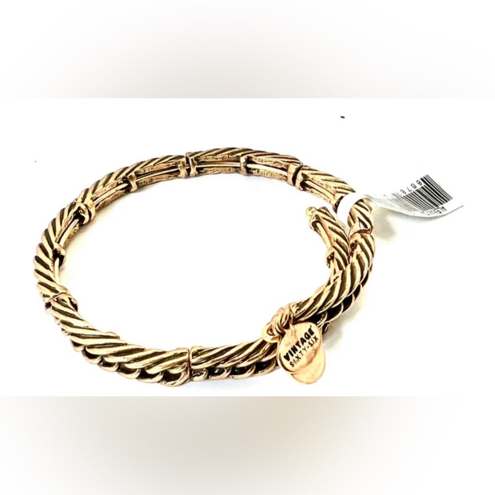 Alex & Ani - Eve Wrap Vintage 66 Rafaelian Gold Bangle Bracelet NWT